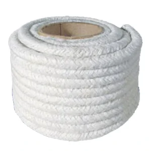 High Temperature Resistant Braided Ceramic Fiber Rope with SS Wire