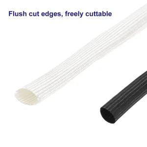 High Temperature Resistant Fiberglass Casing Glass Fiber Insulated Wire Casing Fireproof Flame Retardant Fiber Tube