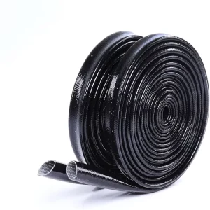 High Temperature Resistant Fiberglass Silicone Sleeve Flame Retardant Silicone Fiberglass Sleeve
