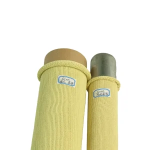 High Temperature Resistant Heat Protection Braided Aramid Sleeve Yellow 8mm-100mm Stab & Abrasion Resistant