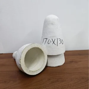 High Temperature Resistant Plug Ceramic Fiber Sleeve with Felt Cap Reusable Plug Head for Industrial Equipment