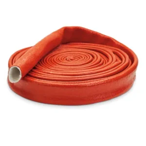 High Temperature Resisting Heat Insulation Hose Sleeve Wrap Heat Shield High Silicone Rubber Coated Fiberglass Fire Sleeve