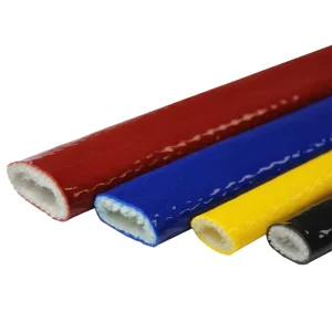 High Temperature Silicone Coated Fiberglass Fire Sleeve Hose Protection