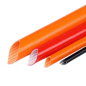 High Temperature Silicone Fiberglass Sleeve Flame