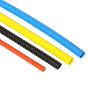 High Temperature Silicone Fiberglass Tubes Wire 4KV Fiber Glass Sleeves 10mm 25mm Diameter Flexible Braided Fiberglass Sleeve