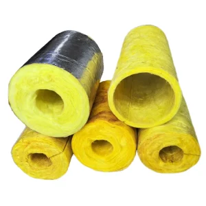 High Temperature Square Glass Wool Steam Pipe Insulation Fire Resistant Eco-Friendly