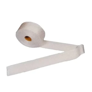 High Temperature Thermal Insulation Flat Gasket Tape Ceramic Fiber Woven Tape for Boiler Furnace
