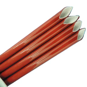 High Temperature UL Listed Fiberglass Braided Insulating Brown 4KV Silicone Fiberglass Sleeve