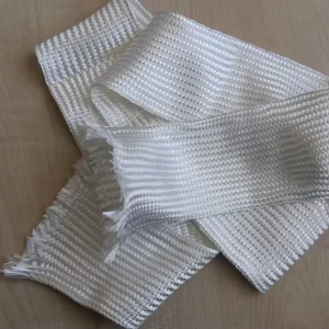 High Temperature White Ceramic Fiber Braided Sleeve for Glass Tempering Furnace Ceramic Roller Sleeves Stocking