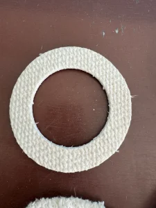 High Temperature and Fireproof Calcium-magnesium-silicon Fiber Gasket Ceramic Fiber Paper Gasket Insulation Gasket