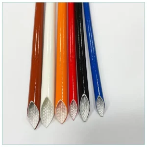 High Voltage 14mm Durability High Temperature Silicone Fiberglass Sleeve Heat Resistant Cable Sleeves for Bending & Cutting