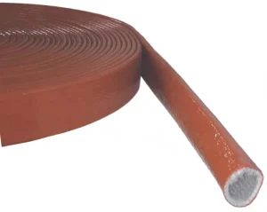 High Voltage High Temperature Protective Silicone Coated Fiberglass Sleeve Cable Customizable Bending Cutting Processing