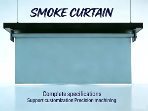 High performance Automatic Flexible Fireproof Smoke blocking Polymer Vertical Partition for Villa