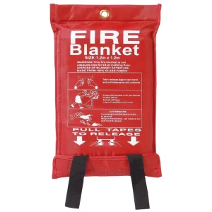 Home Fireproof Safety Emergency Fire Blanket EN 1869 Level 550 Celsius Degrees Resistant 1 M * 1 M