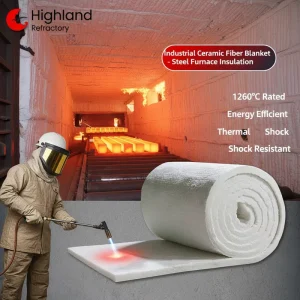 ISO 9001 CE Factory Price 25mm Ceramic Fiber Blanket 1260C 1430C Thermal Insulation For High Temp Kilns
