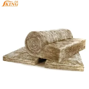 ISOKING Heavy Duty Brown Fiberglass Wool Roll 80mm Thickness for Pipe Wrapping ISOKING