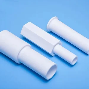 Industrial 95% Alumina Ceramic Tube Al2o3 Pipe Sleeve With Step