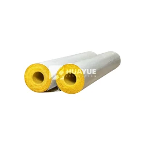 Industrial ASJ Fiberglass Pipe Insulation Fire Resistant Thermal Insulation for Process Piping