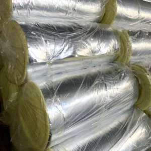 Industrial Design Style Insulated Glass Wool Pipe Aluminum Foil Thermal Fiber Heat Resistant Material for Air Conditioning