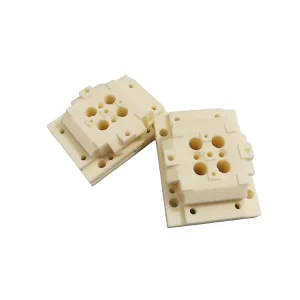 Industrial Equipment Parts High Precision 99.7% Alumina Ceramic Base Heat Resistant Structural Components