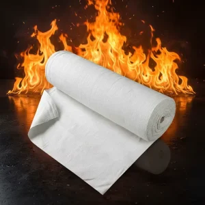 Industrial Fireproof Ceramic Fiber Cloth Flame-retardant Welding Curtain Fabric for Furnace