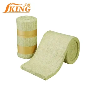 Industrial Fireproof Duct Insulation Roll 5m Mineral Wool Blanket with ISO Certification