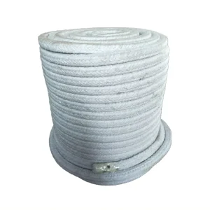 Industrial Furnace Expansion Joint Filler Ceramic Fiber Round square Braided Rope cord for Door Sealing