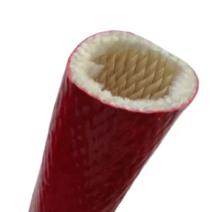 Industrial Grade Silicone Coated Fiberglass Fireproof Sleeve High Temperature Thermal Insulation 7 25KV Rated Voltage for