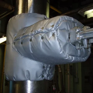 Industrial High Temperature Resistant Removable Fireproof Anti Freeze Insulation Jacket Glass Fiber 3D Detachable Exhaust Pipe