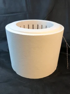 Industrial Lab Cylindrical Ceramic Fiber Heater Al2O3 Resistance Wire Heating Module For Tube Furnace High Temperature 220V 380V