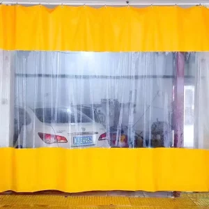 Industrial PVC Partition Curtain Fire UV Oil Heat Resistant 0.3-1.5mm Thickness for Factories Workshops Auto Detailing 4S Shops