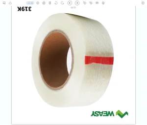 Industrial Single Side Tape Strong Bond Glass Fiber Tape for Packaging Shipping Boxes Heavy Duty Pallet Wrapping