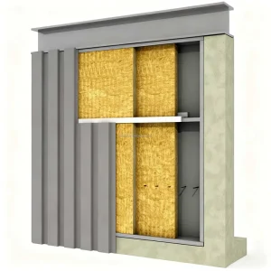 Industrial Standard Curtain Wall Fireproof Thermal Insulation Soundproofing Mold Resistant Formaldehyde Free Water Resistant