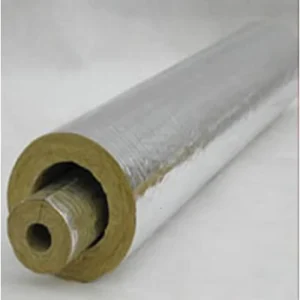 Industrial Thermal Insulation Rock Wool Pipe 0.044 W mK Conductivity 650C Max Temp 5 Year Warranty for Plumbing Pipeline