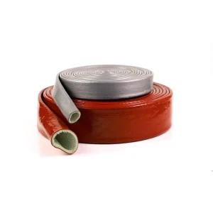 Industry Hose High Temperature Protection Thermo Insulation Silicone Coated Fiberglass Heat Sleeve