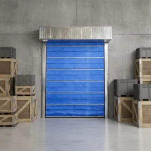 Inorganic Fabric Fire Barrier Rolling Door Automatic Fire Curtain System for Factory Safety Protection