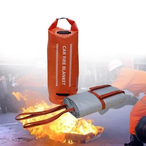 Instant Response EV Fire Blanket Extreme Heat Shield Flame Retardant Large Custom Emergency Fire Blanket