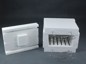 Insulation Aluminosilicate Ceramic Fiber Furnace Chamber Muffle Refractory Furnace Lining With Resistance Wire