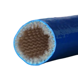 Insulation Heat Resistant Sleeve Fiberglass Silicone Rubber Coated Fire Sleeve For Hydraulic Hose Pipe