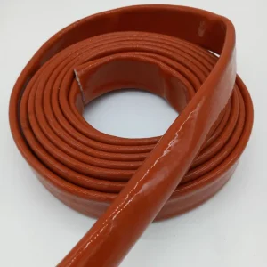 Insulation Heat Resistant Sleeve Fiberglass Silicone Rubber Coated Fire Sleeve for Hydraulic Hose Pipe