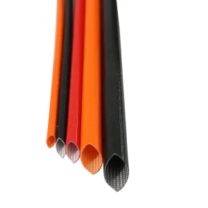 Insulation Protection Silicone Glass Fiber Sleeve Yarn Woven Coated with Silicone