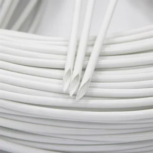 Insulation Type Black White Red Yellow High Temperature Fiberglass Sleeving Silicone Rubber Sleeve