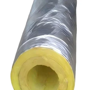 JXT-80 Heat Resistant 100kg/m3 Insulation Rock Wool Aluminum Foil Encased Square Sheet Pipe Non-combustible Class