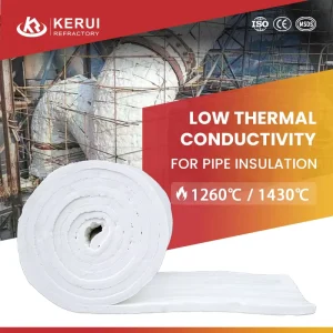 KERUI 1400°C Ceramic Fiber Blanket High Temperature and Fire Resistance Ceramic Fiber Blankets