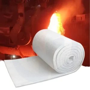 KERUI Easy Cut Refractory Ceramic Fiber Blanket 128 Mat Roll 1260C Industrial Furnace Durable Insulation Thermal Conductivity