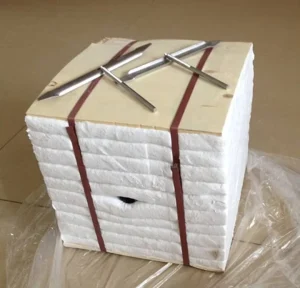 KERUI Low Zirconia Ceramic Fiber Module Block with Steel Anchors for High Temperature Furnace Lining