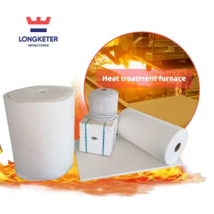 LKT High Temp Fireproof Refractory Ceramic Fiber Module 1260 1400 Folded Type Anchor System for Industrial Furnace Lining