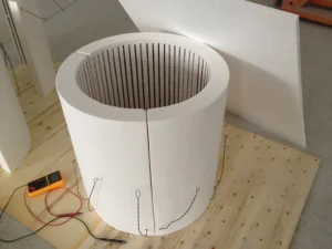Laboratory Resistance Wire Heating Ceramic Fiber Insulation Tube Furnace Chamber Cylinder Alumina Ceramic Fiber Module Heater