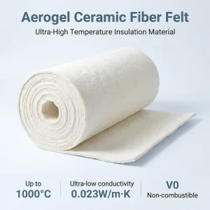 Lightweight Aerogel Ceramic Fiber Mat for Rocket Payload Satellite Thermal Barrier