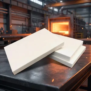 Lightweight Alumina Silica Ceramic Fiber Insulation Board 40 55% Al2O3 For Kiln Door Roof Panels Easy Machinable Cuttable